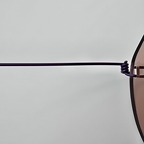 Unbranded Anodized Purple Ultra-Light Rimless Eyeglasses Frame 60-17-113 - Picture 7 of 12